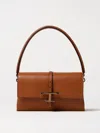 Tod's Mini Flap Bag With Back Slip Pocket In Brown