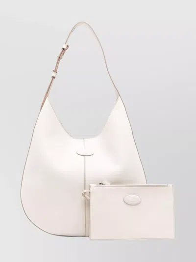 Tod's Shoulder Bag With Adjustable Strap And Seam Detailing