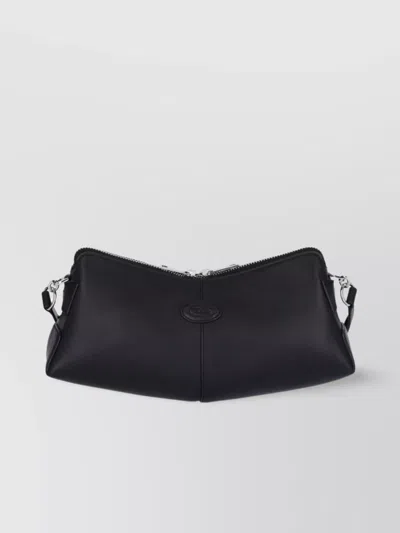 Tod's Shoulder Bag With Adjustable Strap And Silver-tone Hardware