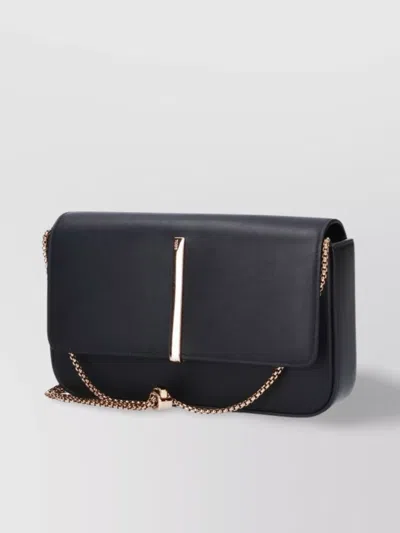 Tod's Shoulder Bag With Chain Strap And Metal Accent