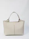 Tod's Leather Shoulder Bags With Metal Feet In White