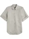 Tod's Silk-wool Shirt In Grey