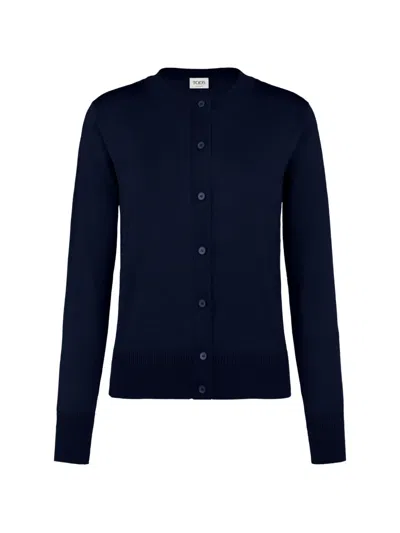 Tod's Silk-blend Cardigan In Blue
