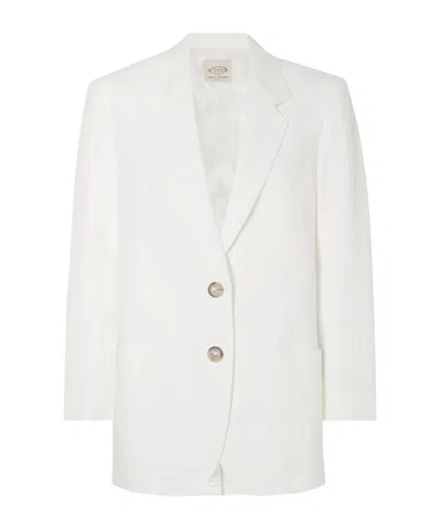 Tod's Single Breasted Blazer In White