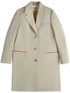 Tod's Single-breasted Coat In Neutrals