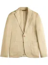 Tod's Blazer In Linen In Yellow