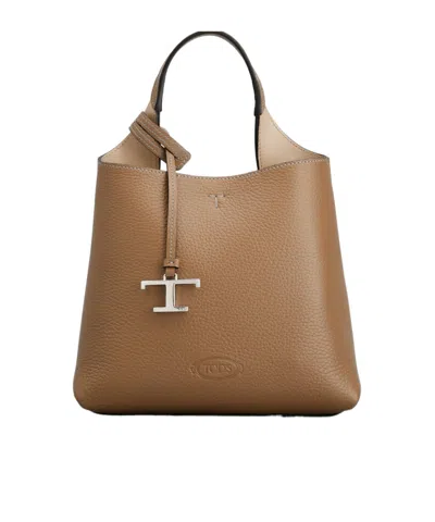 Tod's Single Handle Shoulder Bag In Brown