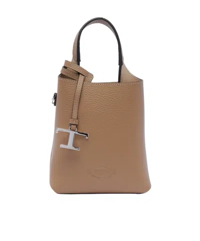 Tod's Single Handle Shoulder Bag In Brown