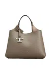 Tod's Single Handle Shoulder Bag In Gray
