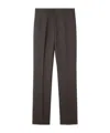 Tod's Slim Fit Pants In Wool In Brown