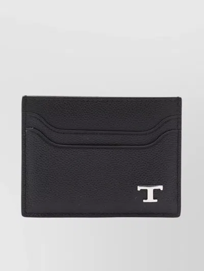 TOD'S SLIM TEXTURED COMPACT WALLETS