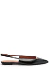 Tod's Tods Slingback Ballerina Flats In Black