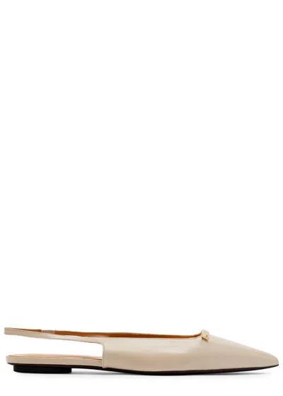 Tod's Tods Slingback Ballerina Flats In Sand