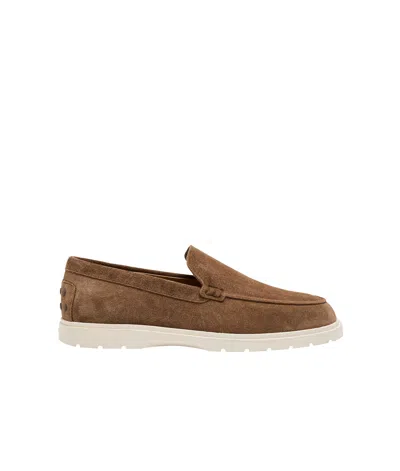 Tod's Slip-on Casual Shoes In Noce Chiaro