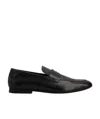 Tod's Leather Slip-on Loafers In Black