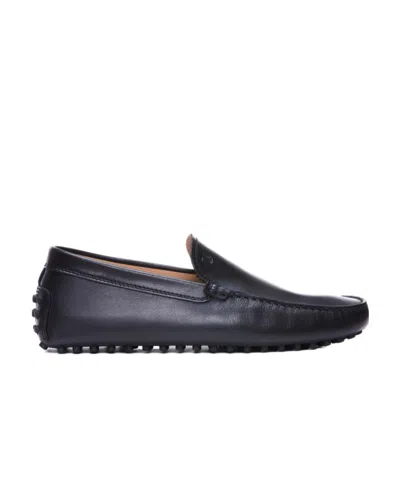 Tod's Bubble Penny Strap Loafers In Black