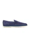 Tod's Slip-on Leather Loafers In Blue