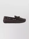 Tod's Slip-on Loafers With Bow And Contrast Stitching In Brown