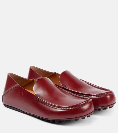 Tod's Slip-ons Gommino Aus Leder In Brown
