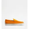 Tod's Slip-ons In Suede In Orange