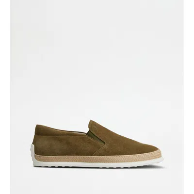 Tod's Slip-ons In Suede In Multi