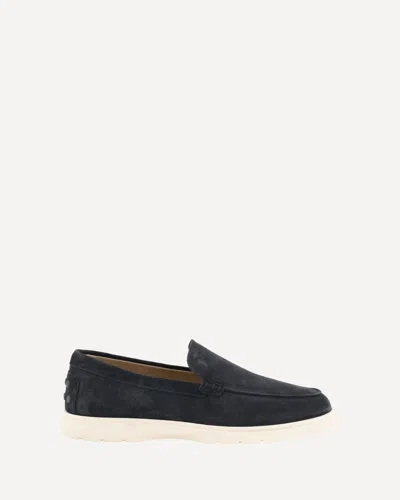 Tod's Slipper Loafers In Blue
