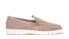 Tod's Suede Slip-on Loafers In Beige