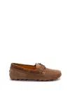 Tod's Brown Calf Leather Slipper Loafers In Brown