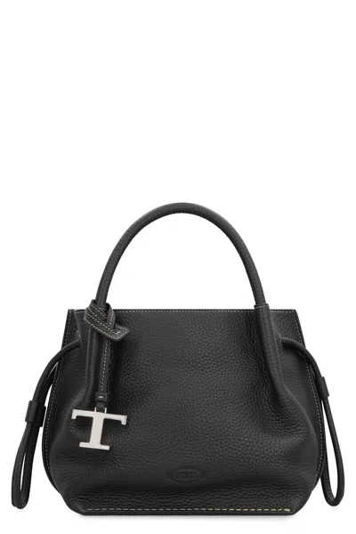 Tod's Small Bucket Bag In Leather In Black