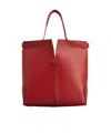 Tod's Small Di Bag Folio Tote Bag In Red