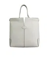 Tod's Small Di Handbag Folio Shoulder Bag In Gray
