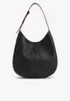 Tod's Small Di Hobo Bag In Calf Leather In Black