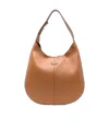 Tod's Di Bag Hobo Logo Detailed Medium Shoulder Bag In Brown