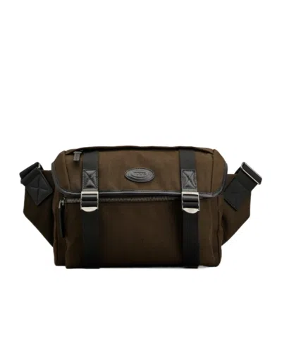 Tod's Small Fabric And Leather Crossbody Bag