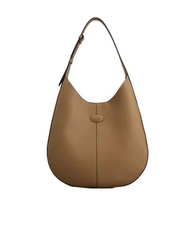 Tod's Small Hobo Shoulder Bag In Brown
