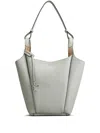 Tod's Small Leather Bucket Bag In Grey
