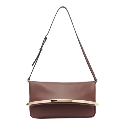 Tod's Small Leather Flap Bag In Brown