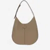 Tod's Small Leather Hobo Bag In Neutrals