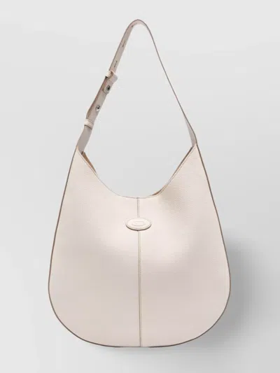 Tod's Di Bag Hobo Small In Nude & Neutrals