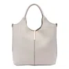 Tod's Small Leather Shopping Bag In White