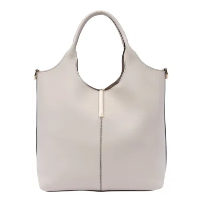 Tod's Small Leather Shopping Bag In White