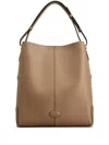 Tod's Small Leather Shoulder Bag In Neutrals