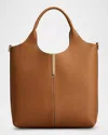 Tod's Small Leather Top-handle Bag In Kenia Scuro