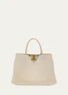 Tod's Small Leather Top-handle Bag In Stucco