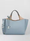 Tod's Small Leather Tote Bag Top Handle Strap In Blue