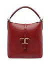 Tod's Small T-buckle Bucket Bag In Red