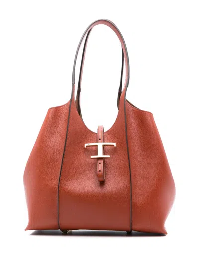 Tod's Kleine T Timeless Schultertasche In Braun