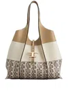 Tod's Small T-timeless Tote Bag In Neutrals