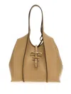 Tod's Small T Timeless Tote Bag In Neutrals