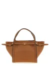 Tod's Hammered Leather Tote Bag Medium Size In Brown